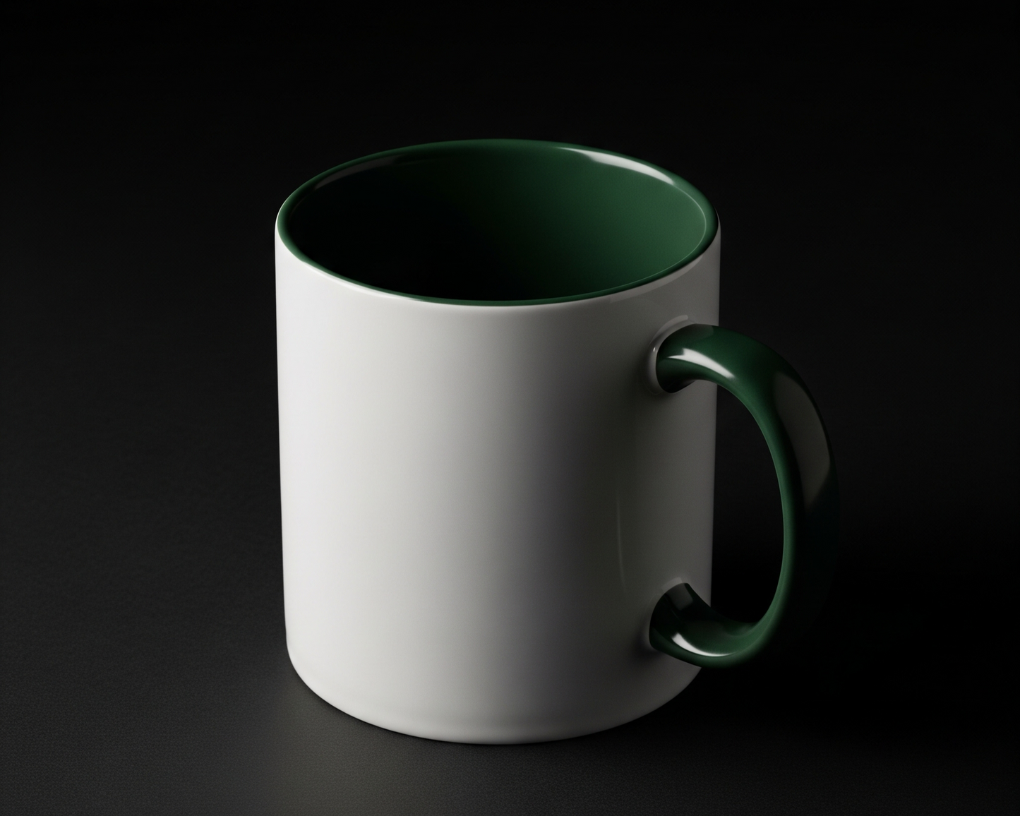 Personalisierbare Fototasse – Dunkelgrün