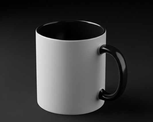 Personalisierbare Fototasse – Schwarz